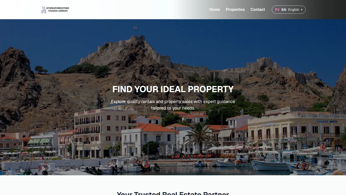 Olympick real estate website homepage — Image 1 of 3
